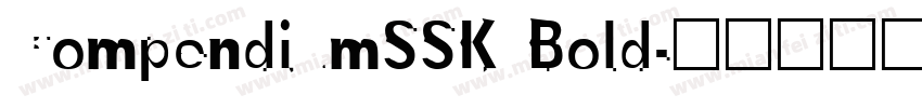 CompendiumSSK Bold字体转换